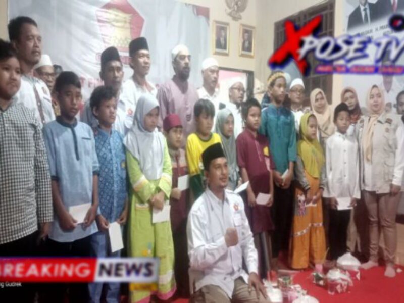 PAC Gerindra Tambun Selatan Gelar Bukber dan Santunan Anak Yatim