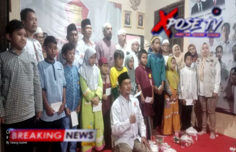 PAC Gerindra Tambun Selatan Gelar Bukber dan Santunan Anak Yatim