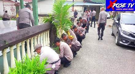 Jelang Ramadhan, Polresta Gorontalo Kota Bersihkan mesjid di Asrama Polisi