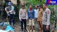 Kapolsek Paguyaman Pantai Beserta Anggota Musnahkan Tempat Penyulingan Cap Tikus.