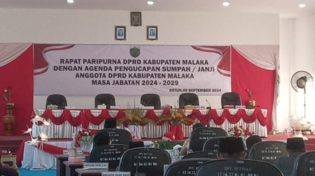 Pelantikan Anggota DPRD Kabupaten Malaka