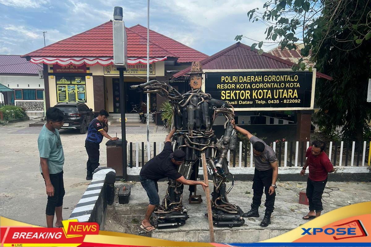 Polsek Kota Utara Buat Patung