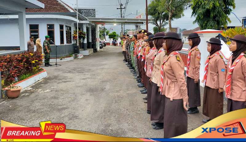 Menjelang malam Natal Muspika Kecamatan Pagak menggelar apel