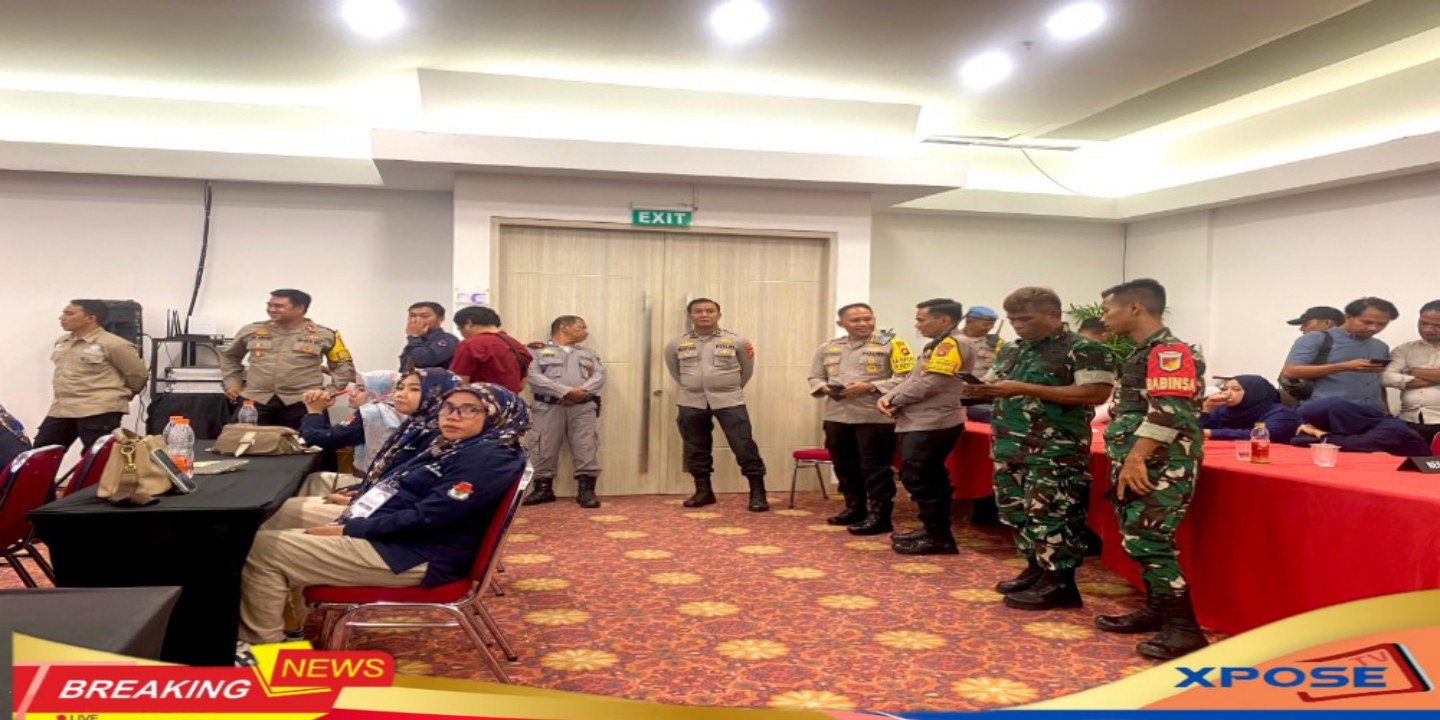 Cek Kesiapan Pengamanan Rapat Pleno Penghitungan Suara