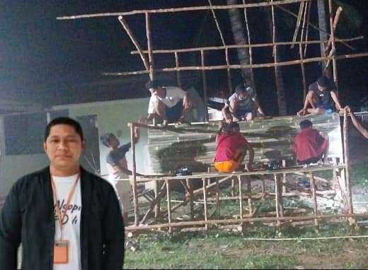 Remaja Dusun 3 Tambe Siapkan Panggung Mini untuk Beduk Sahur