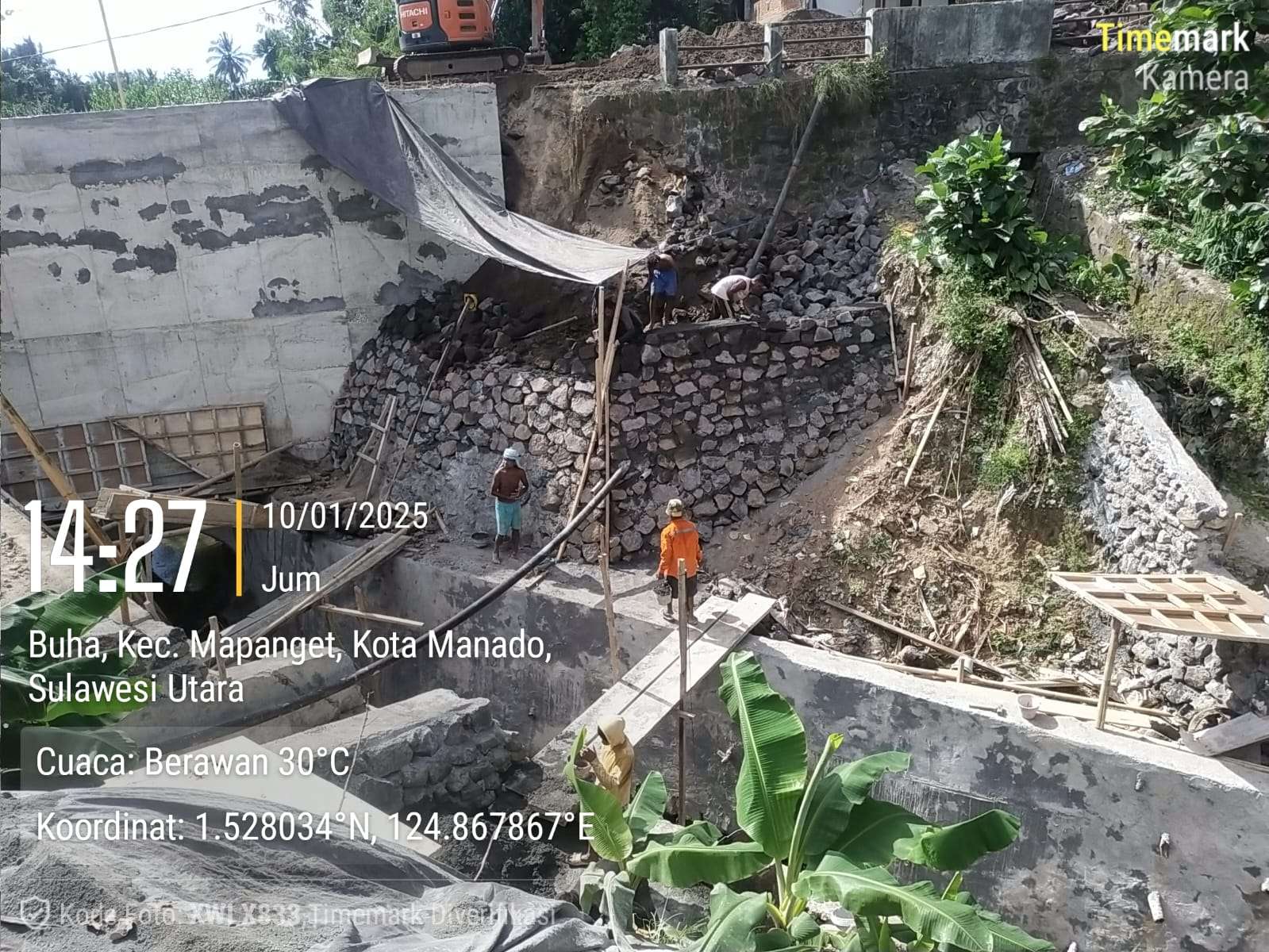 Proyek Penanganan Longsor Jalan Camar Buha Diduga "Asal Bapak Senang"