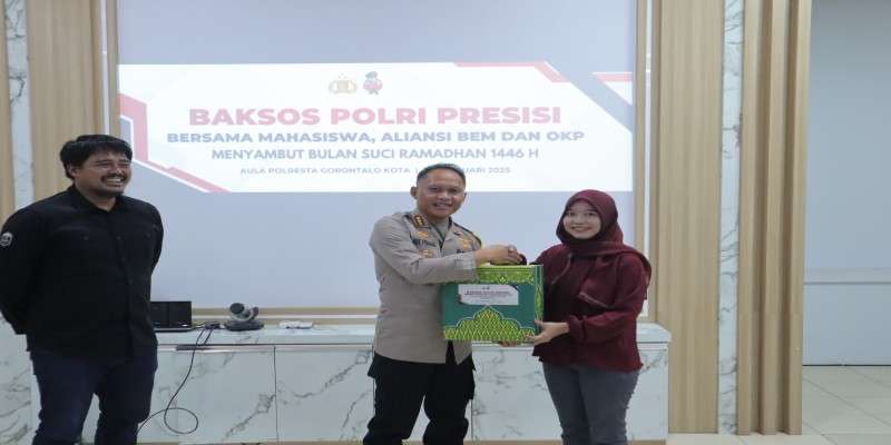 Gelar Bakti Sosial Polri Presisi Sambut Ramadhan Bersama Mahasiswa dan OKP