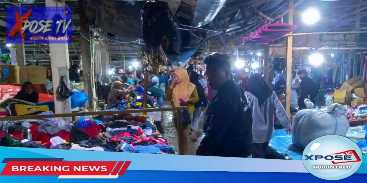 Masyarakat Memadati Pasar Malam di Tilamuta Sambut Idul Fitri 1446 H