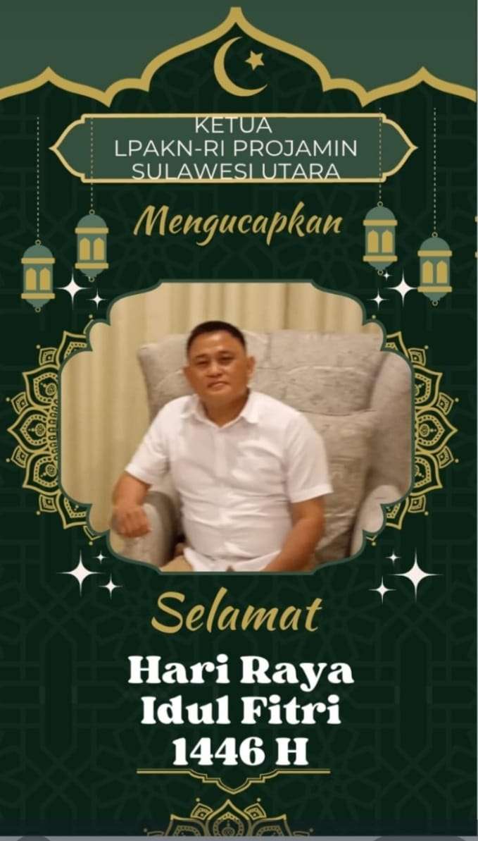 Audy F Endey Ucapkan Selamat Idul Fitri 1446 H, Ajak Masyarakat Sulut Perkuat Kebersamaan
