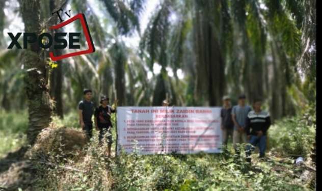 Patokan Plang Sengketa Lahan