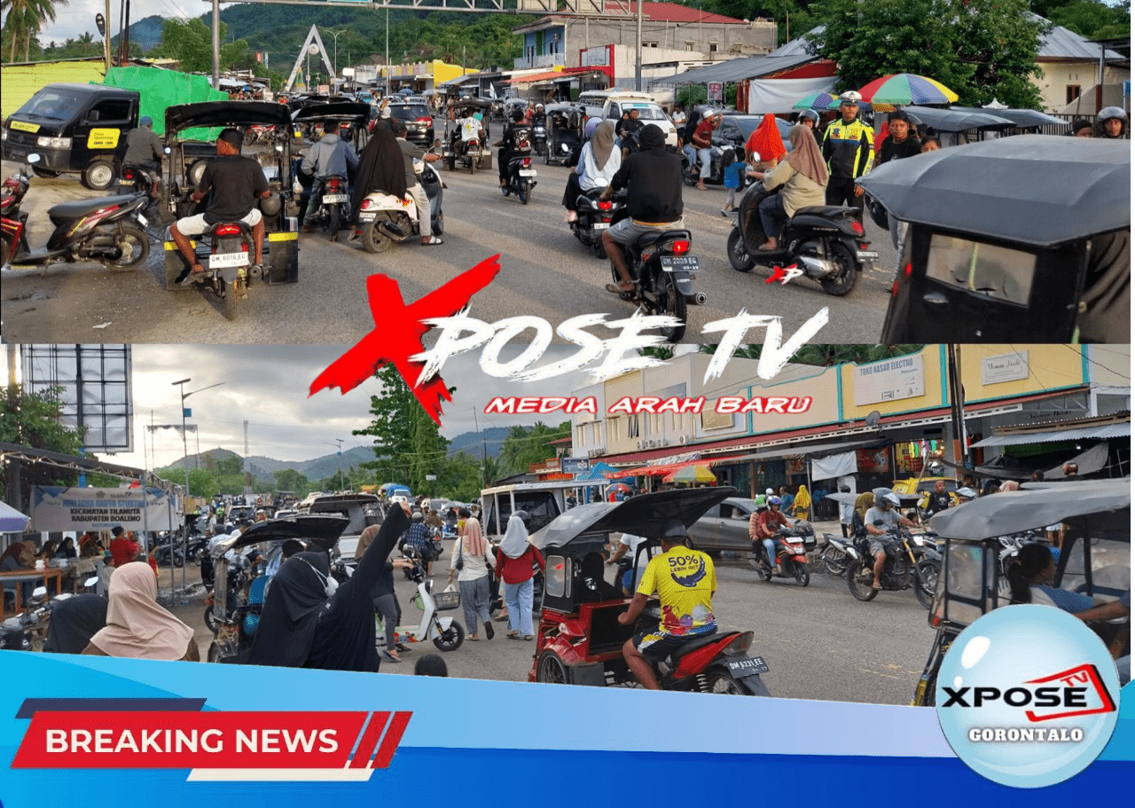 Masyarakat Padati Pasar Kuliner Tilamuta untuk Berburu Takjil