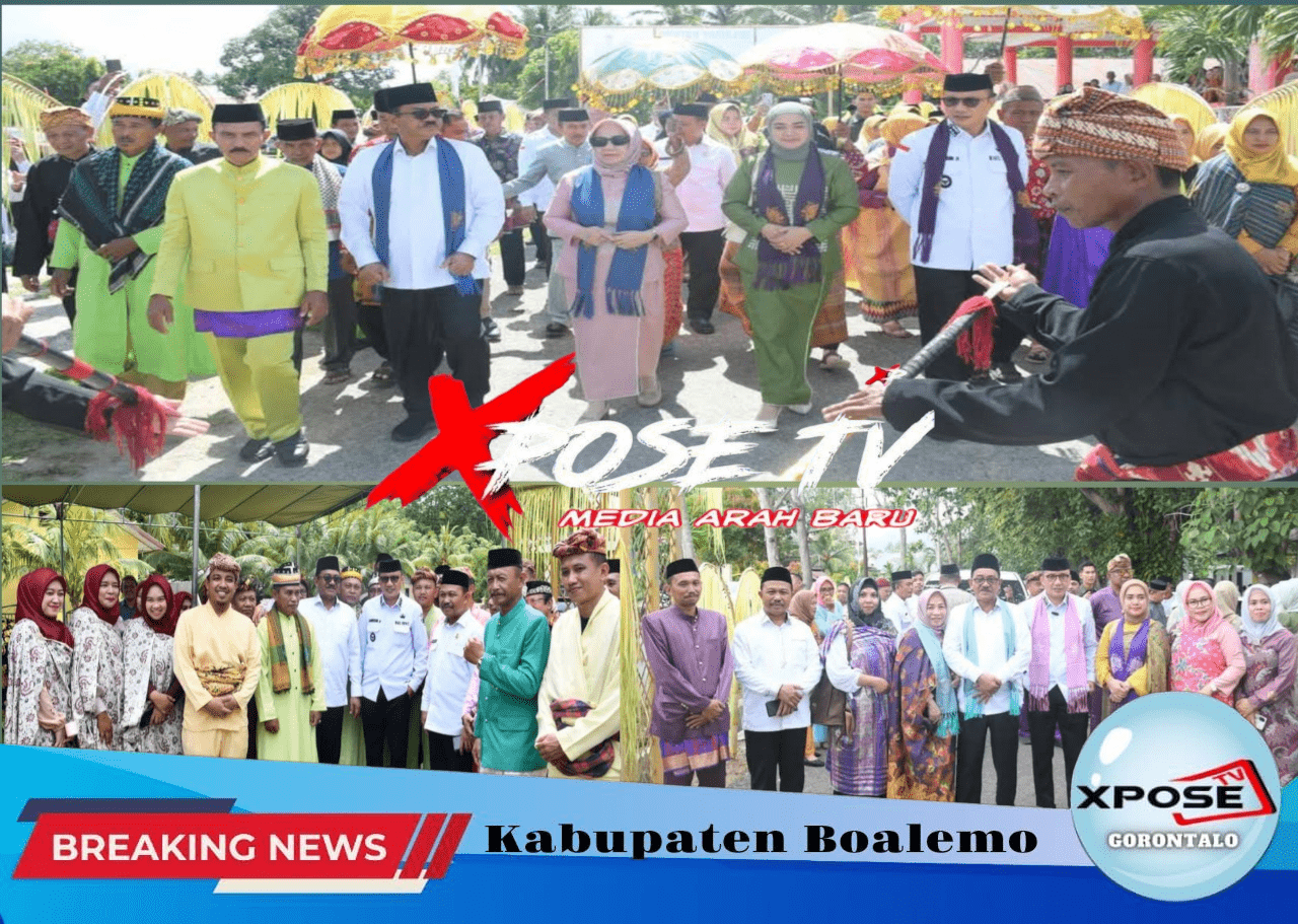 Bupati dan Wakil Bupati Boalemo Hadiri Adat Mopotilolo di Kecamatan Mananggu, Botumoito, dan Tilamuta