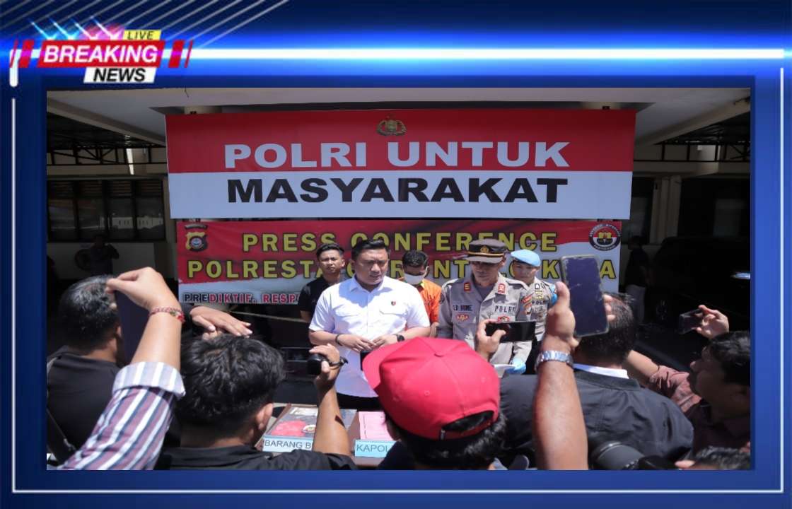 Melalui Press Conference ,Kasat Reskrim Polresta Gorontalo Kota Ungkap Modus Pelaku Curanmor