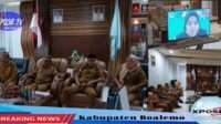 Bupati Boalemo Pimpin Rapat Virtual Bersama Deputi BNPB Terkait Penanganan Pascabencana