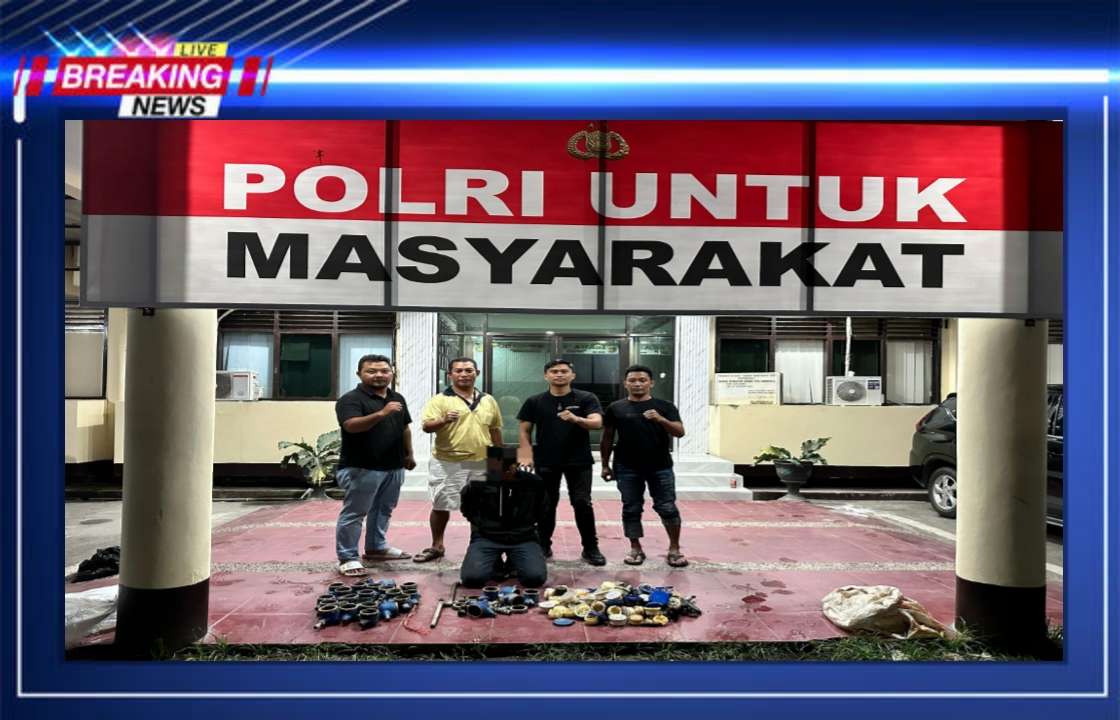 Polresta Kota Berhasil Mengungkap Pencurian meteran Air