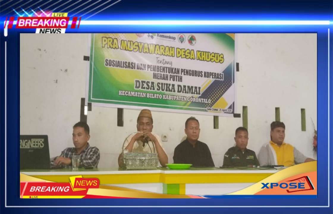 Pra Musyawarah Desa Khusus " Sosialisasi Dan Pembentukan Calon Pengurus Koperasi Merah Putih "