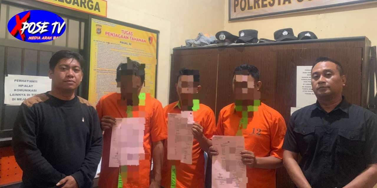 Polresta Gorontalo Kota Back Up Polsek Kota Timur Amankan Tiga Terduga Pelaku Kasus Penggelapan