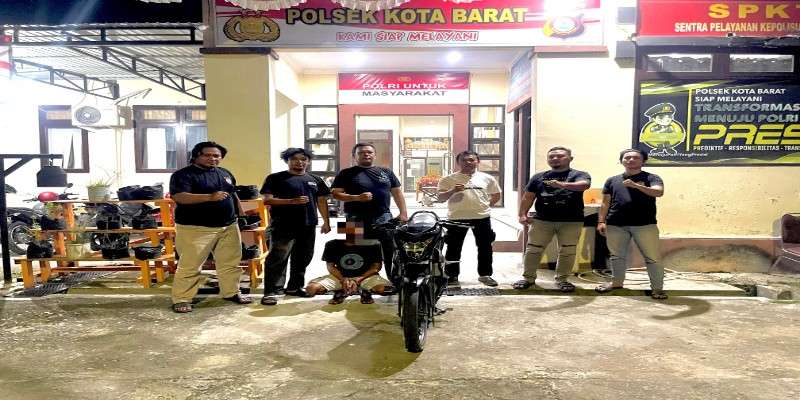 Satreskrim Polresta Gorontalo Kota dan Polsek Kota Barat Ungkap Pelaku Curanmor