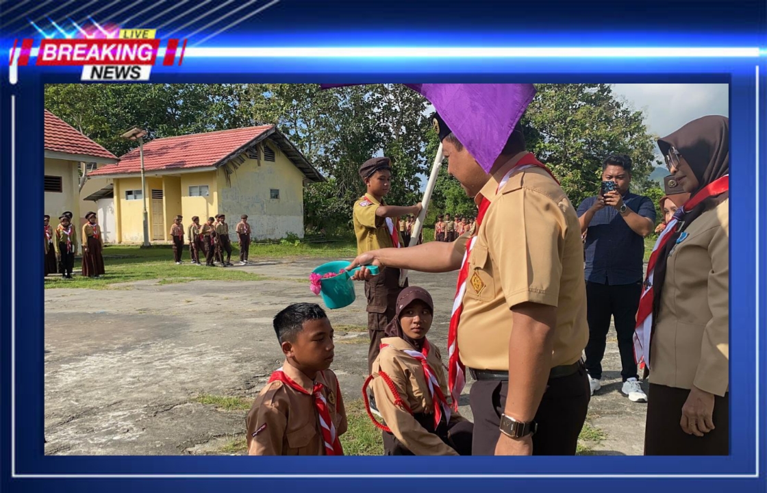 Api Unggun Sambut Kebersamaan, SMPN 5 Paguyaman Kukuhkan Generasi Pramuka Tangguh