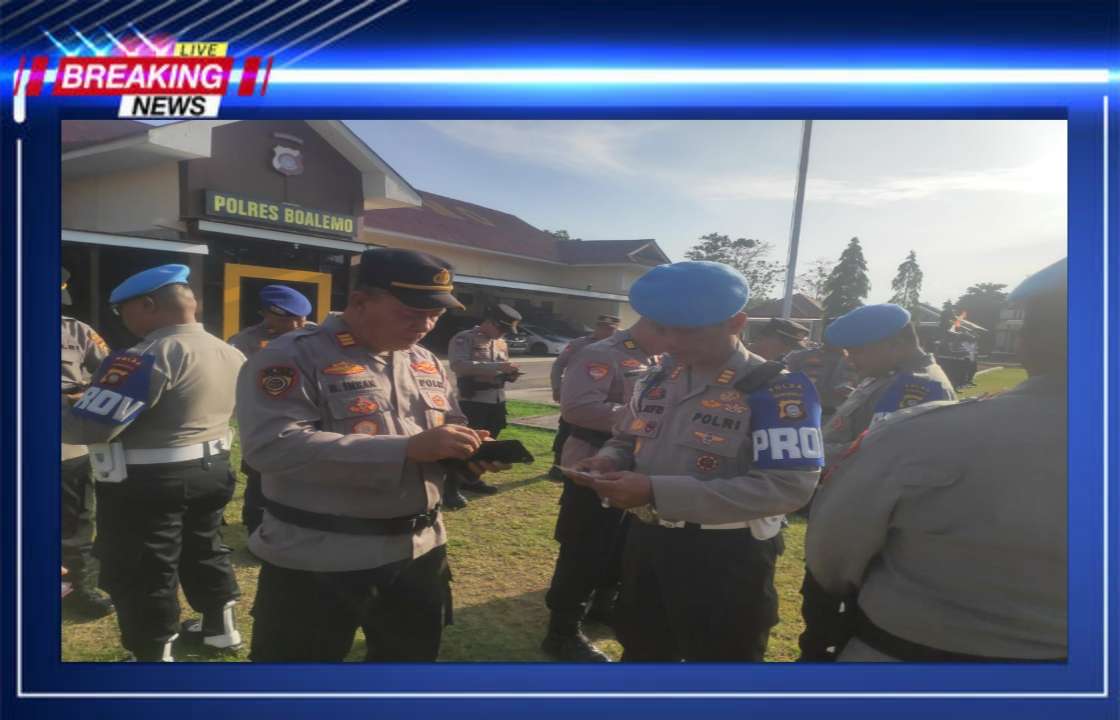 Propam Polda Gorontalo Gelar Gaktiblin Dan Tes Urine di Polres Boalemo, 101 Personel Negatif Narkoba