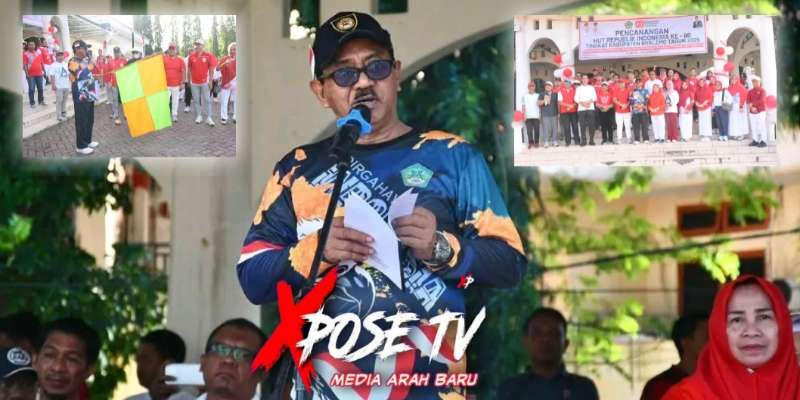 Bupati Rum Pagau Resmikan Pencanangan HUT ke-80 RI Tingkat Kabupaten Boalemo