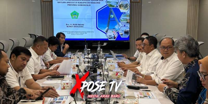 Bupati Boalemo Paparkan Potensi Sumber Daya Mineral dalam Rapat Bersama PT Aneka Tambang (Antam)