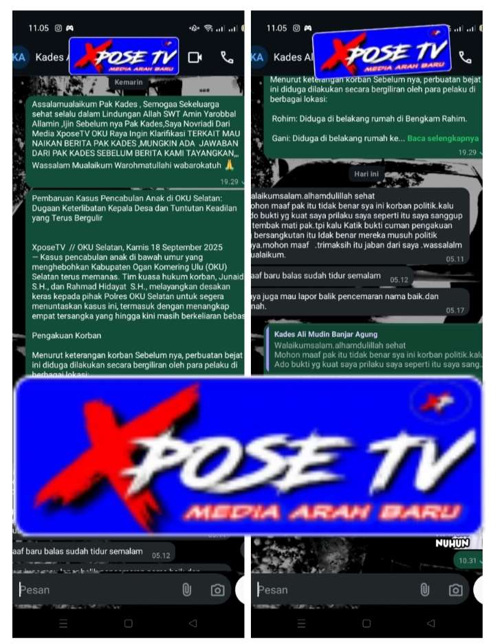 Hasil Klarifikasi Awak Media Dengan Terduga Salah Satu oknum kepala Desa 