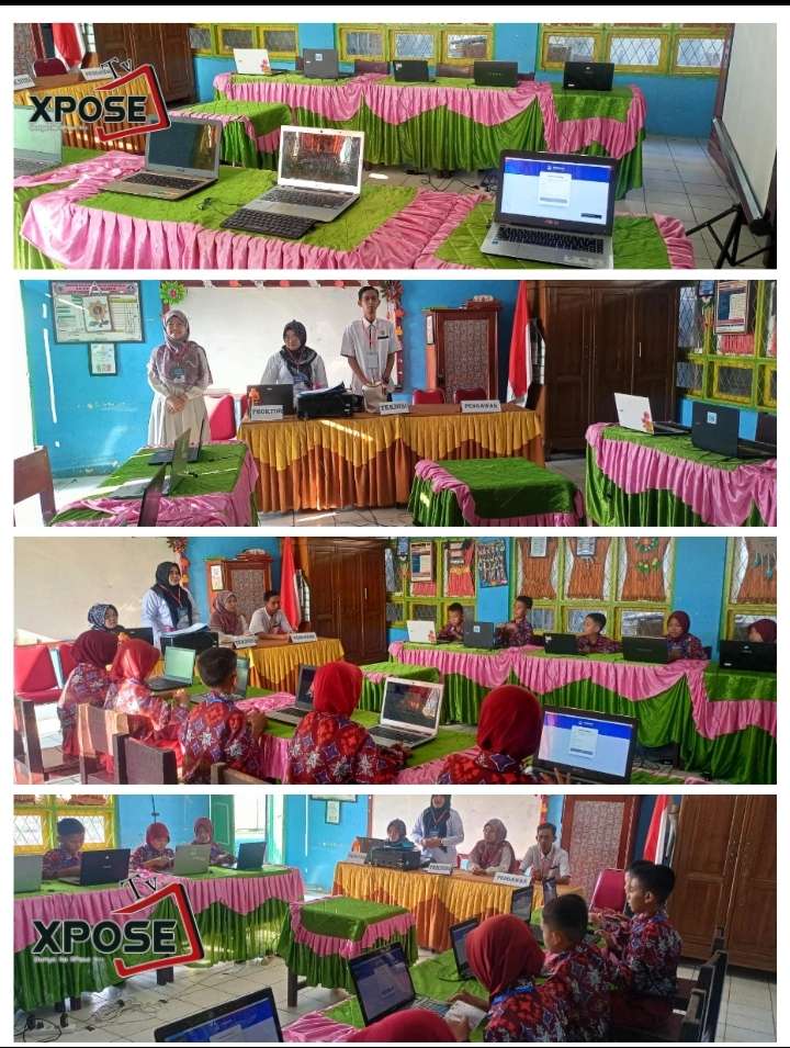 Suasana kondusif dan lancar ini mencerminkan persiapan matang dari pihak sekolah,