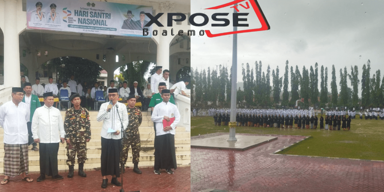 Semangat Santri Tak Surut Diguyur Hujan, Boalemo Peringati Hari Santri Nasional 2025 Penuh Khidmat