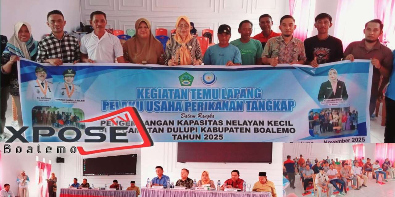 Temu Lapang Pelaku Usaha Perikanan Tangkap Pengembangan Kapasitas Nelayan Kecil di Kecamatan Dulupi Kabupaten Boalemo Tahun 2025