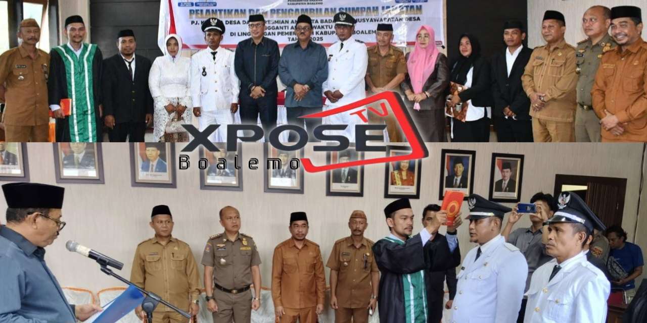 Bupati Boalemo Lantik Dua Penjabat Kepala Desa dan Tiga PAW BPD, Tegaskan Pentingnya Fakta Integritas