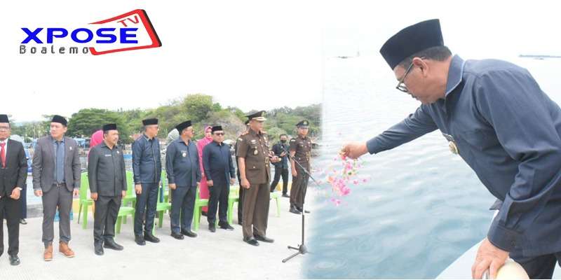 Upacara Hari Pahlawan Berlangsung Khidmat, Pemkab Boalemo Lakukan Tabur Bunga