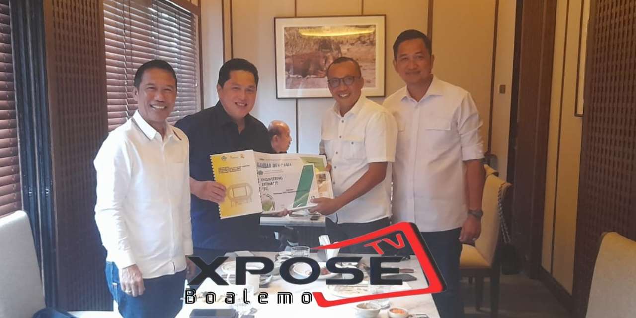 Wakil Bupati Boalemo Lahmudin Hambali. S.Sos. M.Si Serahkan Proposal Rehabilitasi Stadion Pemuda ke Kemetrian Pemuda dan Olahraga.