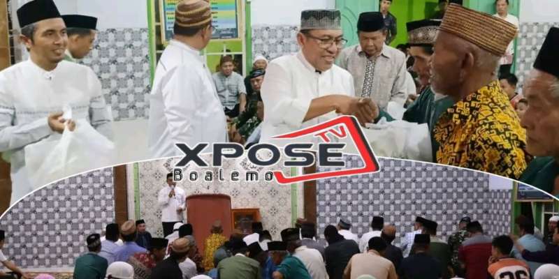 Ketua DPRD Boalemo Bersama Bupati dan Pimpinan OPD Laksanakan Safari Ramadhan di Desa Bongo III