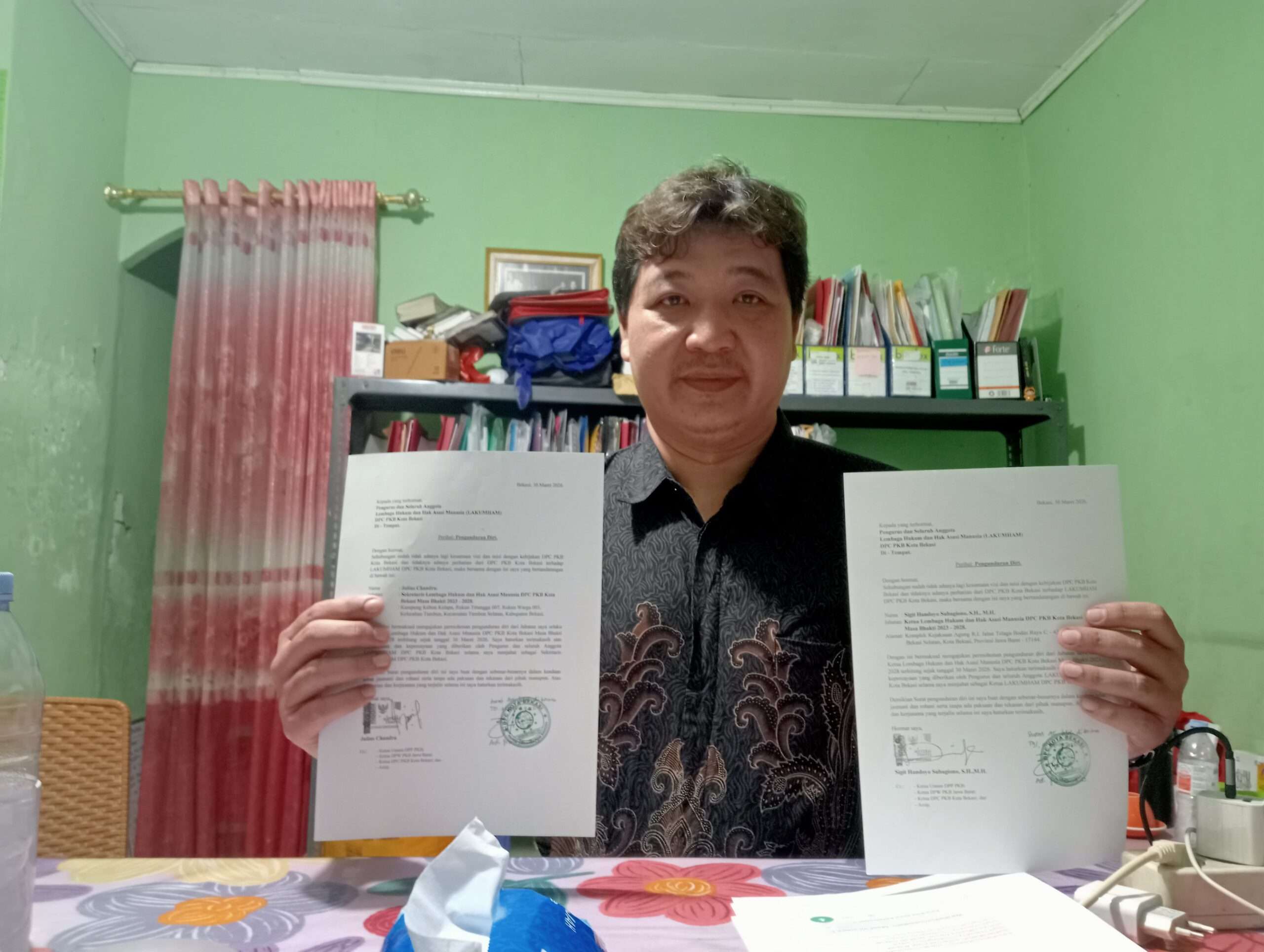 Ketua dan Sekretaris Lakum HAM